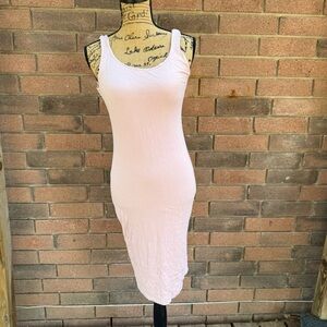 Lux Pink Mini Body-Con T-shirt Dress Size L